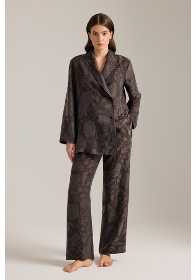 Aker Kahverengi Dokulu Beli Lastikli Pijama Altı Kahverengi Kahverengi