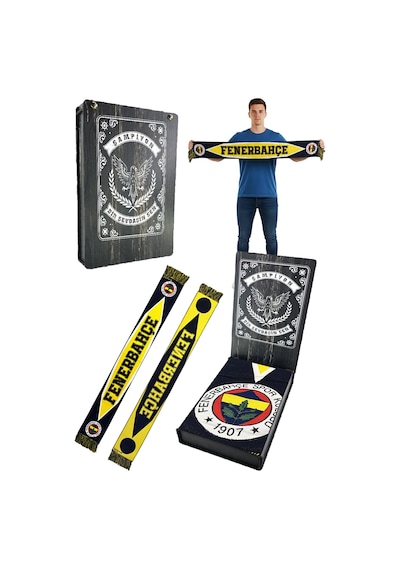 Fenerium Fenerbahçe Unisex 6 Renkli Logolu Dokuma Lazer Kutu Sarı - Lacivert