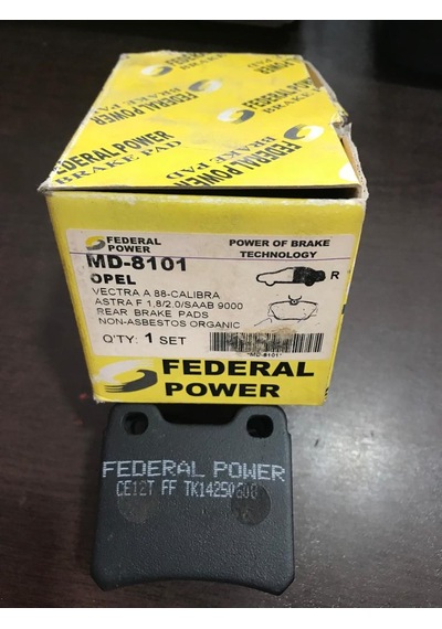 OPEL VECTRA-A ASTRA-F ARKA FREN BALATASI FEDERAL POWER MD-8101