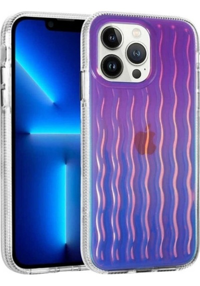 Apple Uyumlu iPhone 14 Pro Max Kılıf Kabartmalı Dalga Tasarımlı Silikon Zore İsmira Kapak No10