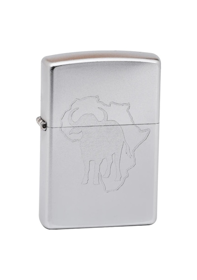Zippo Africa & Buffalo Dizayn Çakmak Gri