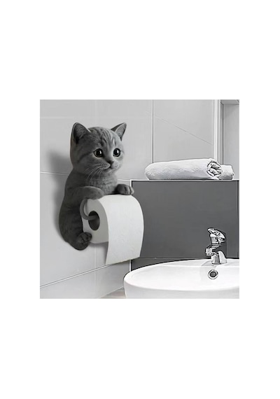 Kedi Tasarımlı Tuvalet Kağıtlığı Evimdeyokyok