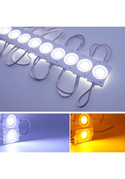 Tekli Su Geçirmez 12 Volt 2.4 Watt Modül Led Gün Işığı 10 Adet