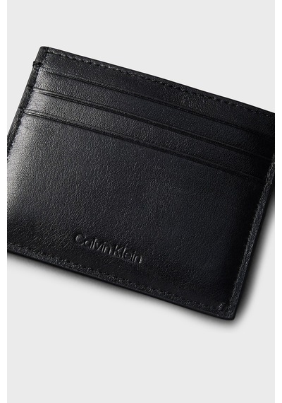Calvin Klein Logolu Deri Kartlık Lv04d1363gub1 Erkek Kartlık Lv04d1363g Ub1 Siyah SİYAH