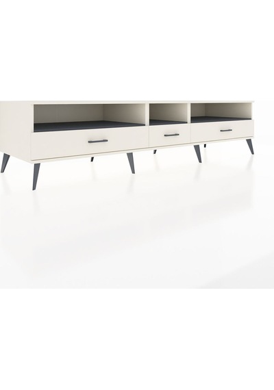 Kronos Tv Ünitesi 3 Raflı 3 Çekmeceli 220x59x51 Aytaşı-antrasit/aytaşı Antrasıt/aytası - Aytası Kronos Tv Ünitesi 3 Raflı 3 Çekmeceli 220x59x51 Aytaşı-antrasit/aytaşı Antrasıt/aytası - Aytası