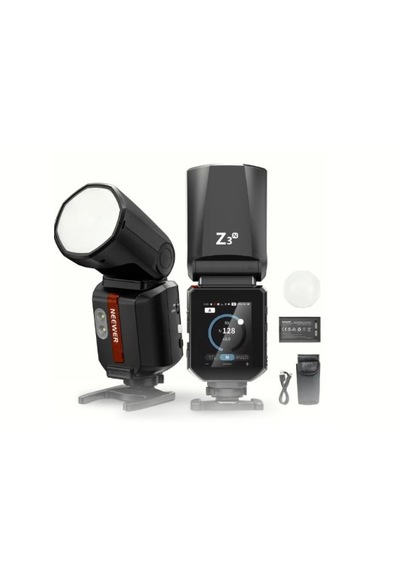 Neewer Z3r-n Nikon Uyumlu 100w Yuvarlak Kafa Akülü Tepe Flaşı