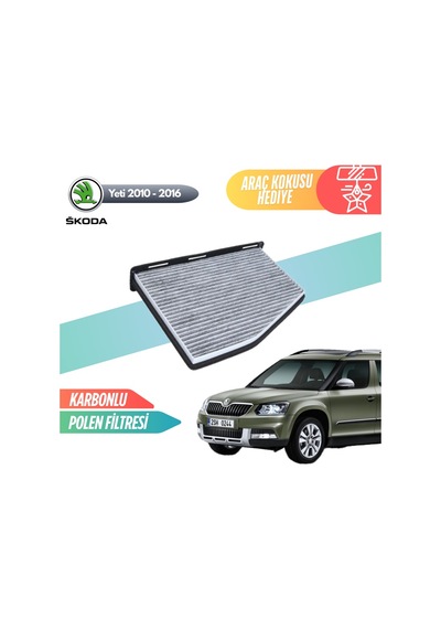 Skoda Yeti 2010-2016 Model Karbonlu Polen Klima Filtresi