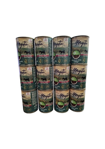 Mystic Köpek Konserve Biftekli 12 x 400 G