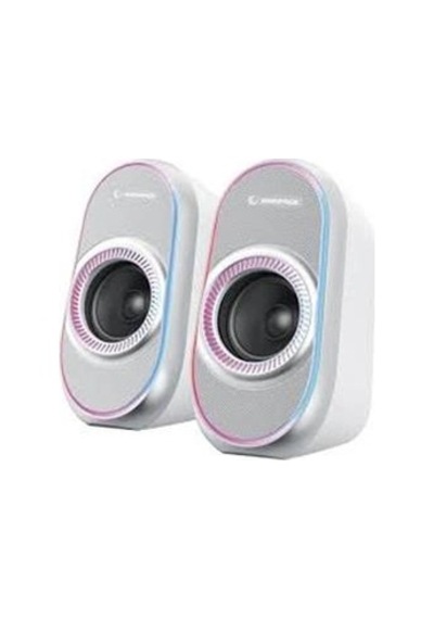 Rampage Rms-x3 2.0 6w Bluetooth Özellikli Beyaz Multimedia Rgb Işıklı Gaming Usb Speaker Kdo