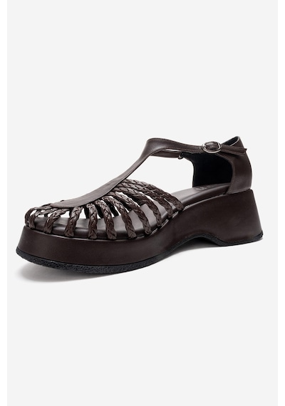 Luvishoes Barry Kahverengi Örgü Detaylı Kadın Dolgu Topuklu Sandalet Kahverengi Luvishoes Barry Kahverengi Örgü Detaylı Kadın Dolgu Topuklu Sandalet Kahverengi