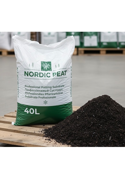 İthal Torf+organik Gübre+perlit Karışımı Nordic Peat 40 Litre İç&dıs Mekan Toprak 1