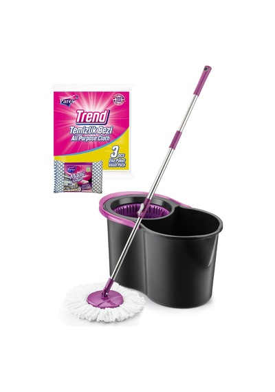 Black Edition Temizlik Seti + Trend Temizlik Bezi + Magic Sünger