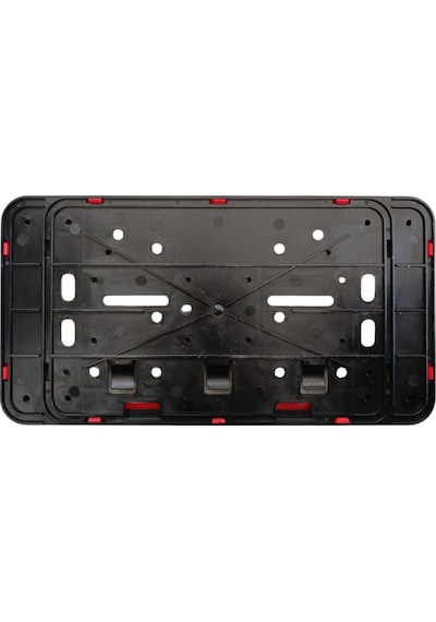Çerçeveli Dikdörtgen Plakalık Plaka Altlığı Kırmızı 32x17cm 1 Adet