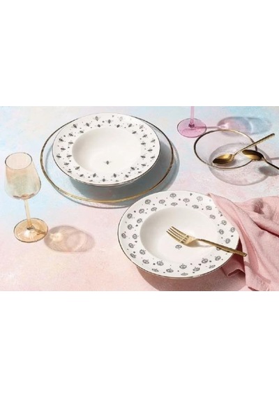 Porland Ruby Veni-vidi 2 Kişilik Makarna Takımı 04ral003232 Beyaz