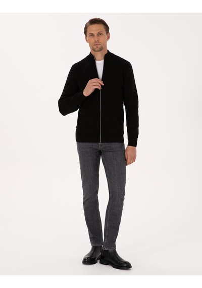 Pierre Cardin Erkek Siyah Hırka Triko 50315821-vr046 Siyah