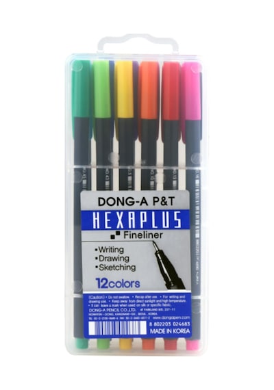 Dong-A Hexaplus Fineliner Kalem 12 Li Kutu 209613