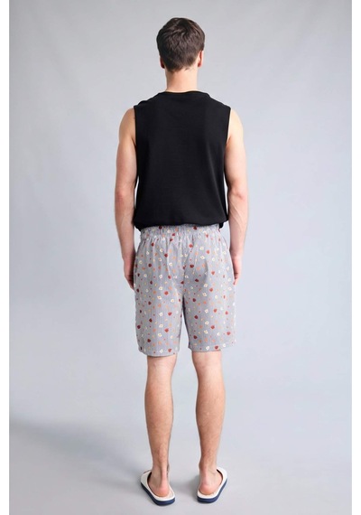 Defacto New Regular Fıt Cepli Kısa Boy Poplin Şort H5519ax26spnv135 Lacivert-nv135