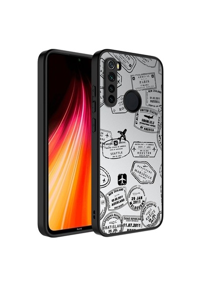 Xiaomi Redmi Note 8 Kılıf Aynalı Desenli Kamera Korumalı Parlak Zore Mirror Kılıf