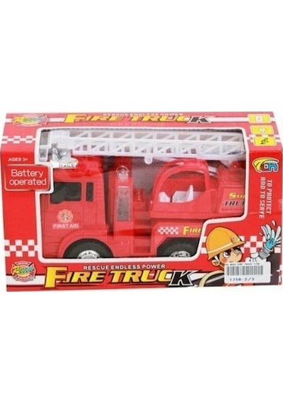 Fıre Truck Pilli Sesli Işıklı Itfaiye Aracı