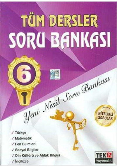 Tekiz 6.Sınıf Tüm Dersler Sözel Sayısal Soru Bankası