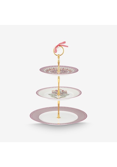Mor Porselen Kek Standı 26,5 Cm
