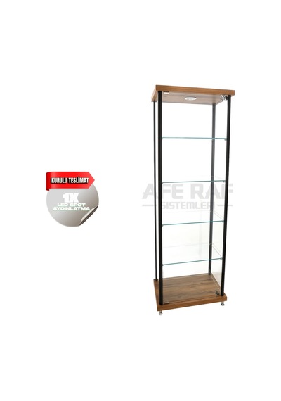 Kurulu Teslimat, 40x60x175,camlı Dolap, Camlı Vitrin-