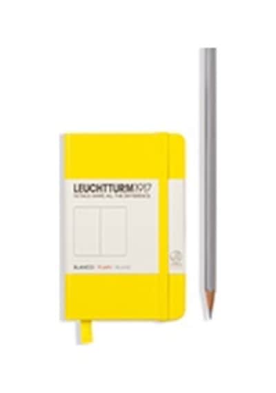 Leuchtturm 1917 Not Defteri Mini Boy A7 , Sert Kapak, 169 Numaralandırılmış Sayfa, Düz, Limon Sarı