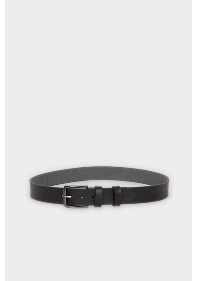 Defacto Erkek Dikdörtgen Toka Suni Deri Jean Kemeri H6863axnsbk27 Siyah-bk27