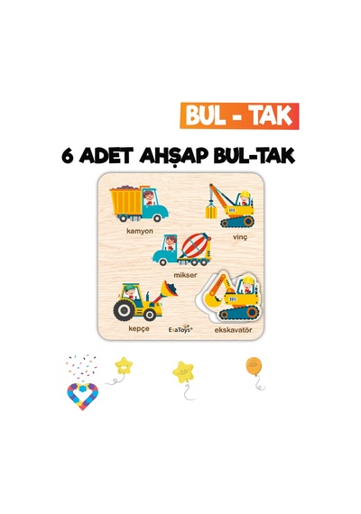 Eğitici 6 Adet Bul-tak Oyuncak