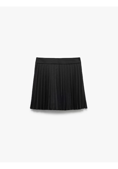 Koton Pileli Basic Mini Etek Siyah 5sal70043ıw Siyah