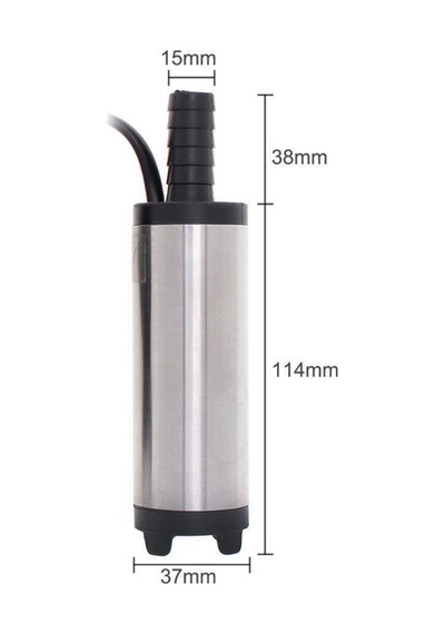12 Volt Sıvı Transfer Pompası Dalgıç Pompa Mazot - Su - Süt - Sıv