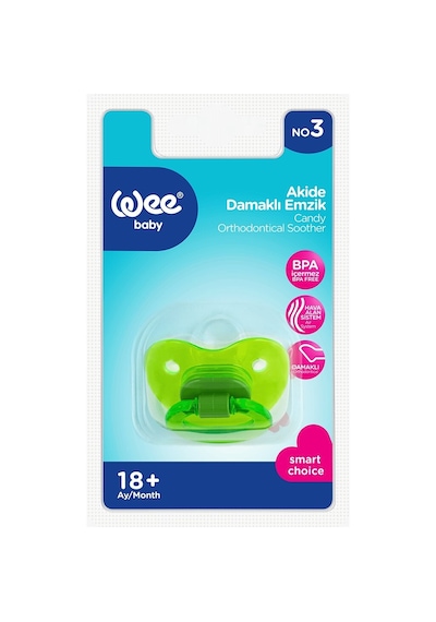 Wee Baby Akide Damaklı Emzik No:3 4 Adet