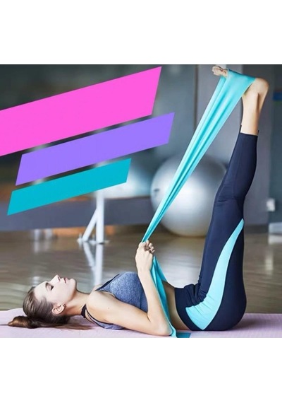 Pilates Egzersiz Bandı Pilates Yoga Ayak Kol Bant Direnç Lastiği