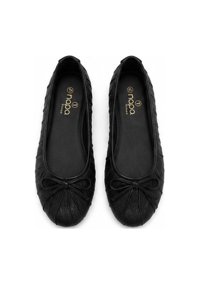 N Napa Shoe Np.16307.siyah Deri Babet