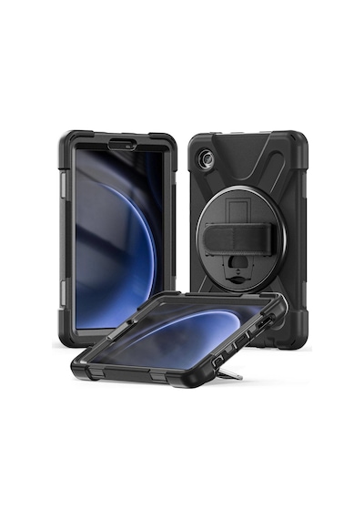 Samsung Galaxy Uyumlu Tab A9 X110 X115 Defender Askılı Zırhlı Tank Case