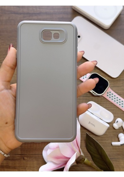 Samsung Galaxy J7 Prime Uyumlu Kamera Korumalı Darbeye Dayanıklı Renk Atmayan Keep Silikon Kılıf Gri