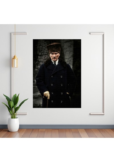 Mustafa Kemal Atatürk 70x100 Cm Poster Duvar Kağıdı 03 Çok Renkli