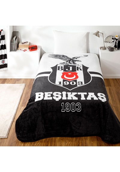 Lisanslı Beşiktaş Kara Kartal Battaniye 160 x 210