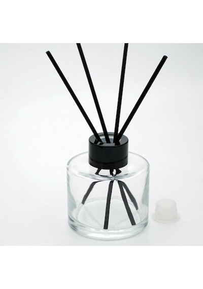 Boş Silindir Bambu 100 ML 4 Adet Şeffaf Oda Şişesi