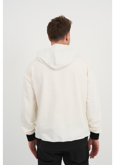 Alexander Gardi Alexandergardı Özel Unisex Baskılı Kapüşonlu Kanguru Cepli Sweatshirt Unx-0017602 Ekru