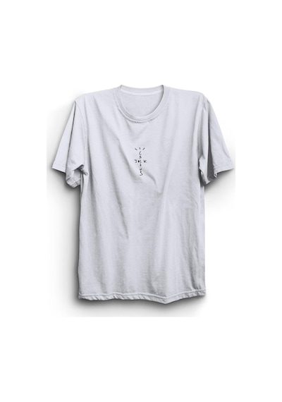 Cactus Jack Baskılı Tshirt Beyaz