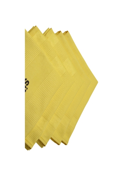 Silver Home Mikrofiber Dekoratif Cam Bezi Sarı 5'li