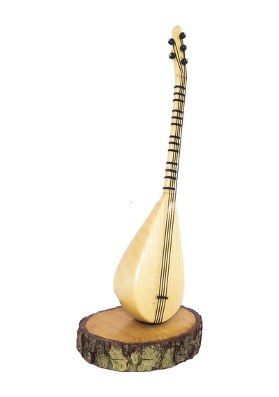 Pandura Müzik Hediyelik Masaüstü Mini Bağlama
