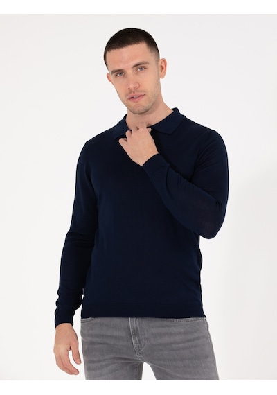 Pierre Cardin Erkek Lacivert Triko Kazak 50257322-vr033 Lacivert
