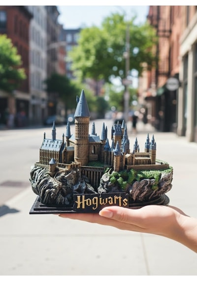 Eselya3d Harry Potter Hogwarts Şatosu Figür-harrypotter Hediye Biblo/büyücülük Ve Cadılık Okulu/15cm
