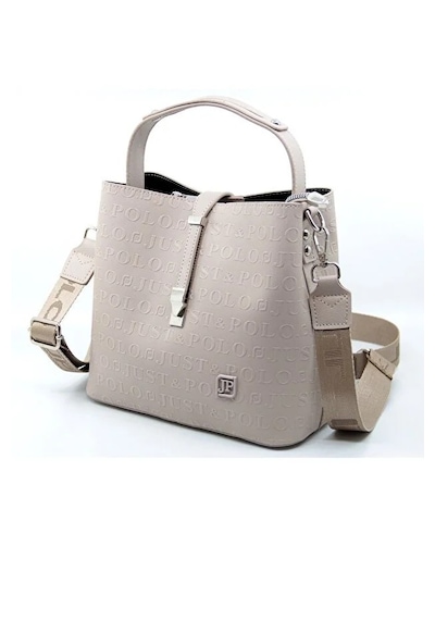 Just Polo Kadın Orta Boy Ayarlanabilir Askılı Şık El & Omuz Çantası Shoulder Bag Taş