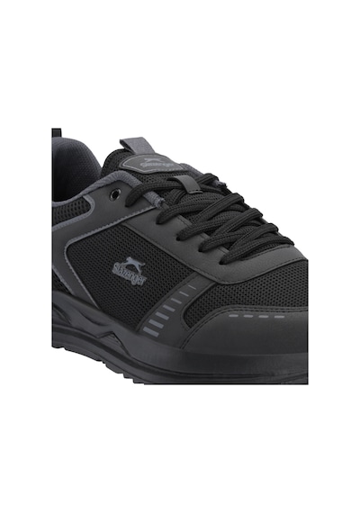 Slazenger GUMMY I Büyük Beden Erkek  Siyah / Siyah Koşu & Yürüyüş Spor Ayakkabısı