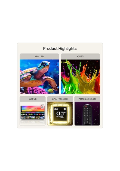 LG 75QNED7EB3A 4K Ultra HD 75" 190 Ekran Uydu Alıcılı webOS Smart QNED Mini LED TV