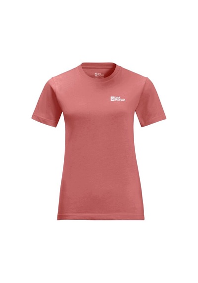 Jack Wolfskin Essentıal T W Kırmızı Kadın Kısa Kol T-shirt Kirmizi