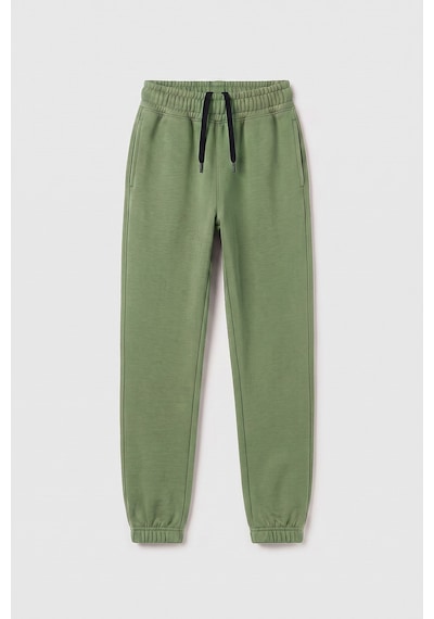 TOMMYLIFE Kaktüs Standart Fit Basic Kız Çocuk Eşofman Alt - 75194 Yeşil